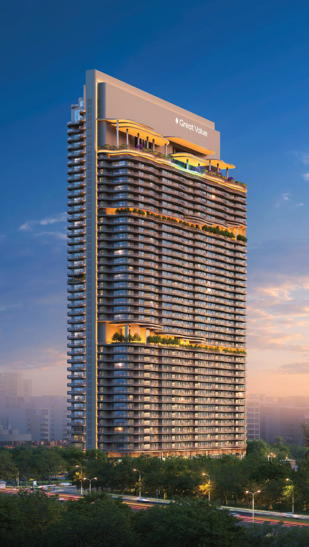 Ekanam Tower Exterior — 46 Floors